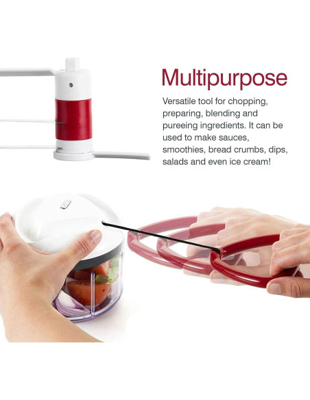 Procesador de Alimentos Zyliss Easy Pull 249g - Picador Manual Procesador de Alimentos Zyliss Easy Pull 249g - Picador Manual