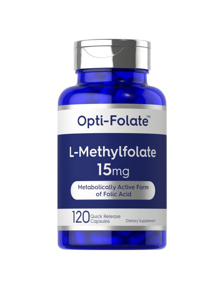 Cápsulas de L-Metilfolato 15mg Carlyle | 120 Unidades | Sin Gluten Cápsulas de L-Metilfolato 15mg Carlyle | 120 Unidades | Sin Gluten