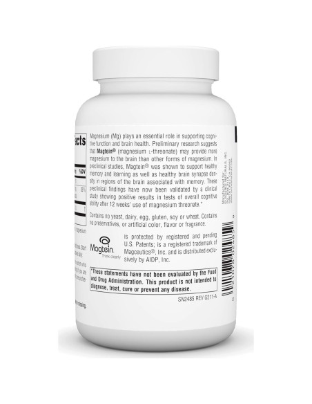 Source Naturals Magtein Magnesio L-Treonato 667mg 90 Cápsulas Source Naturals Magtein Magnesio L-Treonato 667mg 90 Cápsulas