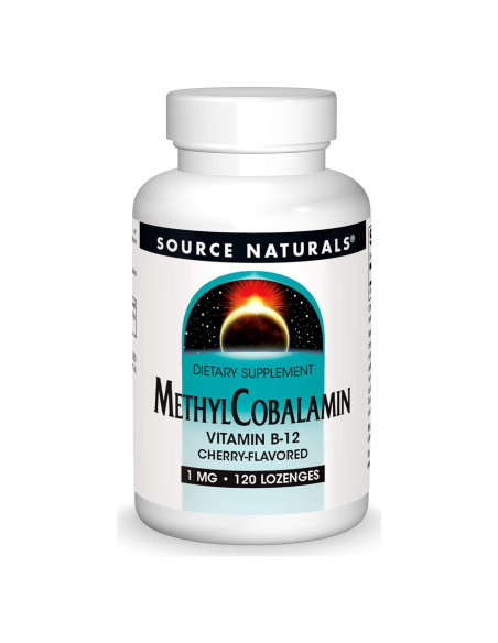 Vitamina B-12 MethylCobalamin Source Naturals 1 mg 120 Pastillas Vitamina B-12 MethylCobalamin Source Naturals 1 mg 120 Pastillas