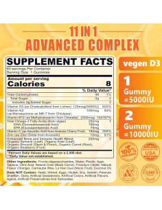 Gomitas Vitamina D3 K2 5000UI Nextdia con Omega-3 250mg 2