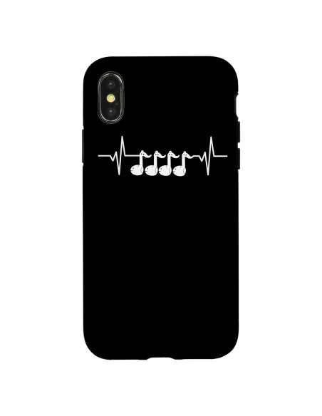 Funda para iPhone X/XS Otamatone EKG Protección Alta Funda para iPhone X/XS Otamatone EKG Protección Alta