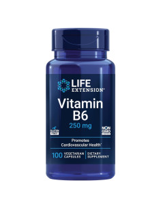 Suplemento de Vitamina B6 Life Extension 250 mg 100 cápsulas