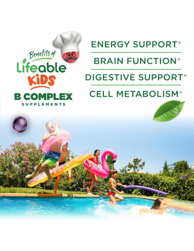 Gominolas de Vitaminas B Sin Azúcar Lifeable para Niños - 90 Unidades