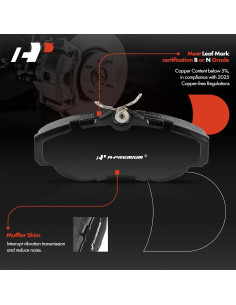 Juego de Pastillas de Freno Cerámicas A-Premium para Land Rover 2