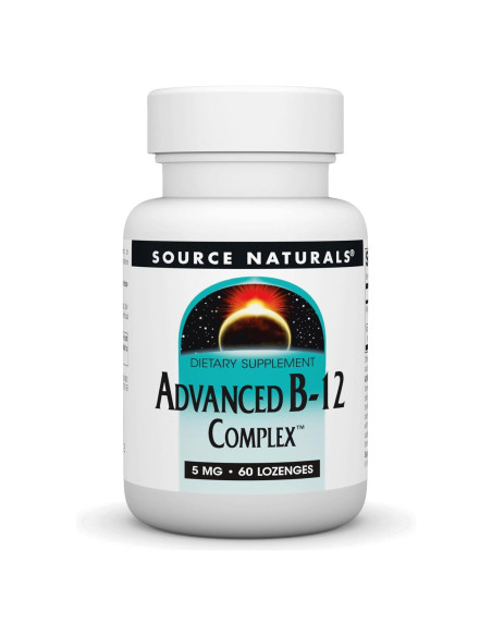 Complejo B-12 Avanzado Source Naturals 5 mg 60 Pastillas Complejo B-12 Avanzado Source Naturals 5 mg 60 Pastillas