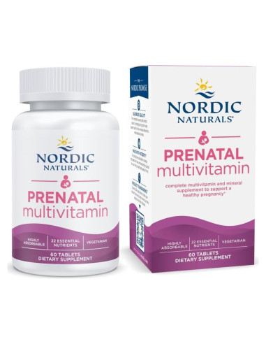 Vitaminas Prenatales Multivitamínicas Nordic Naturals 60 Tabletas