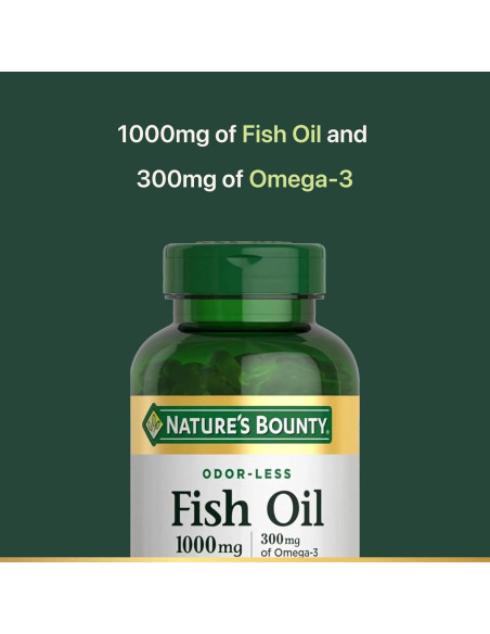 Aceite de Pescado Nature's Bounty 1000 mg Omega-3 220 Cápsulas Aceite de Pescado Nature's Bounty 1000 mg Omega-3 220 Cápsulas