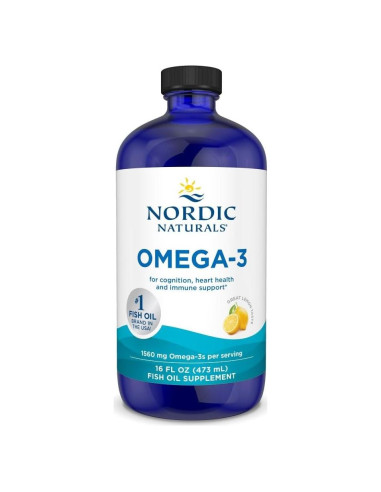 Omega-3 Líquido Nordic Naturals 473 ml Limón 1560 mg EPA DHA