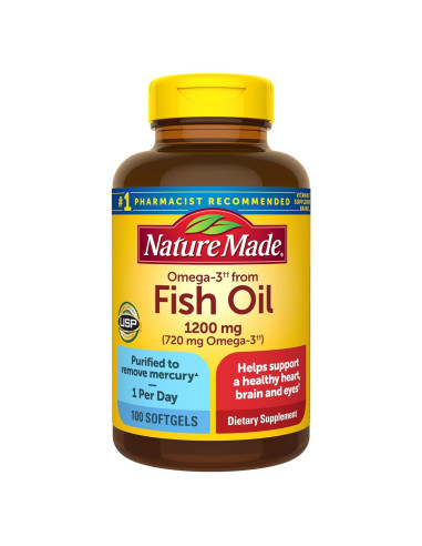Cápsulas Blandas Omega 3 Nature Made 1200 mg - 100 Unidades