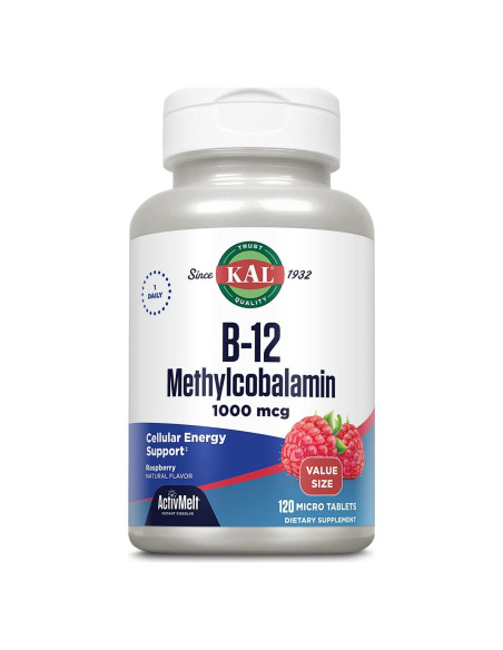KAL Vitamina B12 Metilcobalamina 1000mcg 120 Microtabletas KAL Vitamina B12 Metilcobalamina 1000mcg 120 Microtabletas