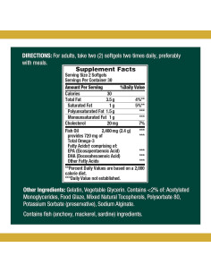 Suplemento Omega 3 Nature's Bounty 1200 mg 60 Gelatinas Blandas 2