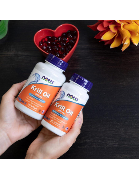 Aceite de Kril NOW Foods 500 mg Omega-3 Fosfolípidos 120 Gelatinas Aceite de Kril NOW Foods 500 mg Omega-3 Fosfolípidos 120 Gelatinas