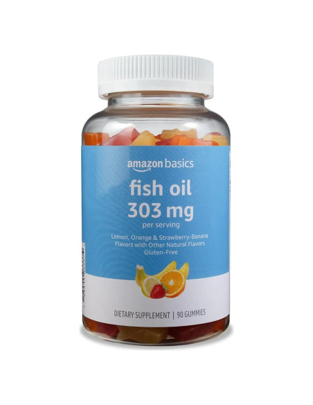 Gominolas de Aceite de Pescado Amazon Basics 90 Unidades Omega-3 Gominolas de Aceite de Pescado Amazon Basics 90 Unidades Omega-3