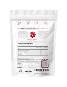Suplemento Omega-3 Mega de Micro Ingredients 2000mg 240 Gelatinas 2