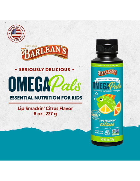 Suplemento Líquido Omega 3 Barlean's para Niños 236.6 ml Suplemento Líquido Omega 3 Barlean's para Niños 236.6 ml
