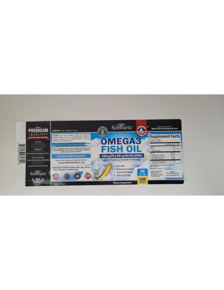Suplemento Omega 3 BioSchwartz 2250mg EPA DHA 180 Cápsulas Suplemento Omega 3 BioSchwartz 2250mg EPA DHA 180 Cápsulas