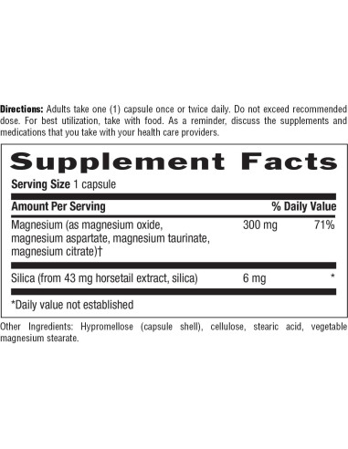 Suplemento de Magnesio Target-Mins 300 mg 120 Cápsulas Vegetarianas