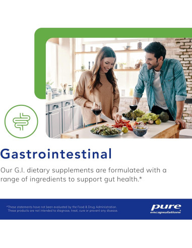Ácido Caprílico Pure Encapsulations 120 Cápsulas Salud Intestinal