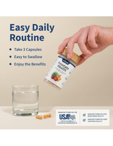 Suplemento Salud Prostática Snap Supplements 90 Cápsulas
