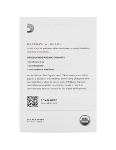 Reed Orgánico Clásico Bb D'Addario Fuerza 3.0 Paquete 10 2