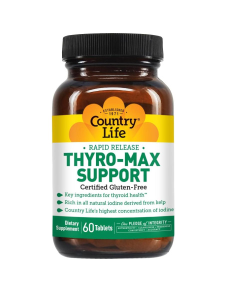 Suplemento Tiroideo Country Life Thyro-Max 60 Cápsulas Suplemento Tiroideo Country Life Thyro-Max 60 Cápsulas