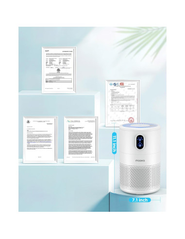 Purificador de Aire MOOKA B-D02L HEPA H13 para 99,83 m