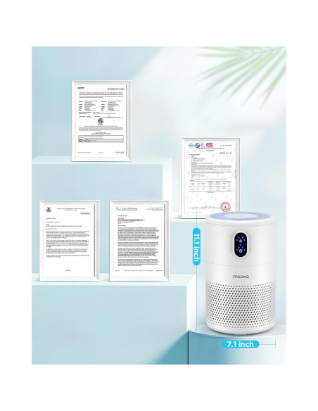 Purificador de Aire MOOKA B-D02L HEPA H13 para 99,83 m Purificador de Aire MOOKA B-D02L HEPA H13 para 99,83 m