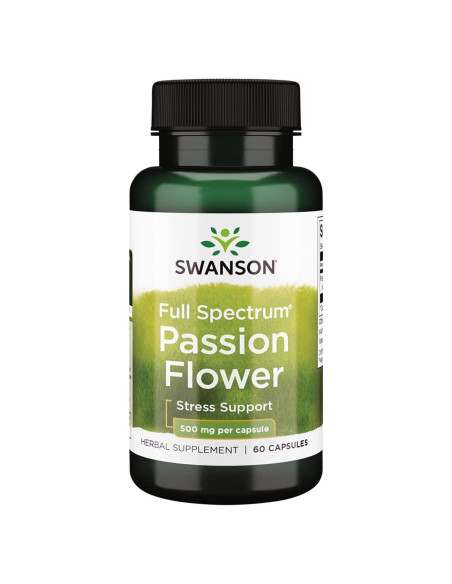 Cápsulas de Flor de la Pasión Swanson 500 mg - 60 Unidades Cápsulas de Flor de la Pasión Swanson 500 mg - 60 Unidades