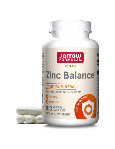 Suplemento de Zinc y Cobre Jarrow Formulas 15 mg - 100 Cápsulas Veganas Suplemento de Zinc y Cobre Jarrow Formulas 15 mg - 100 Cápsulas Veganas