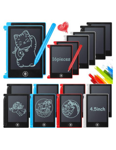Nezyo 16 Piezas Mini Tableta LCD 11.94x8.89cm Colorida