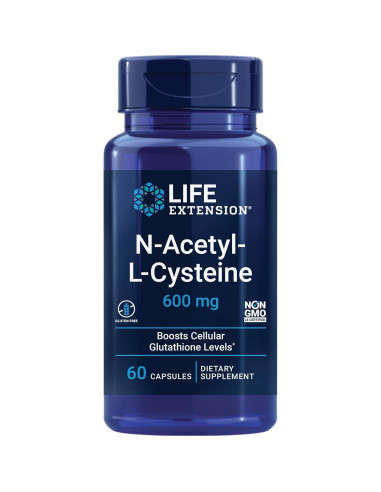 Life Extension N-Acetyl-L-Cysteine 600 mg + Zinc 50 mg 90 Cápsulas
