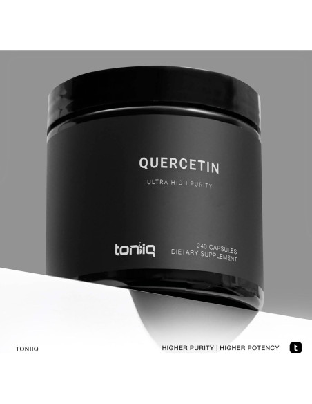 Cápsulas de Quercetina Toniiq 1000mg - 240 Cápsulas Pureza 95% Cápsulas de Quercetina Toniiq 1000mg - 240 Cápsulas Pureza 95%