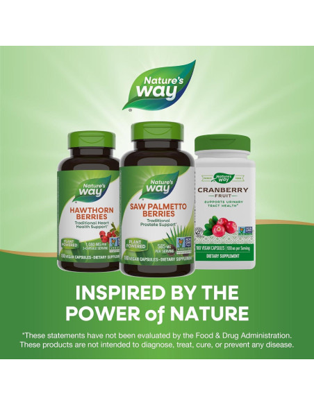 Berries de Saw Palmetto Nature's Way 180 Cápsulas Veganas Berries de Saw Palmetto Nature's Way 180 Cápsulas Veganas
