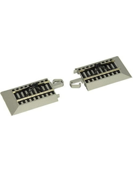 Topes E-Z Track Bachmann 2 Piezas Riel Plata Escala HO Topes E-Z Track Bachmann 2 Piezas Riel Plata Escala HO