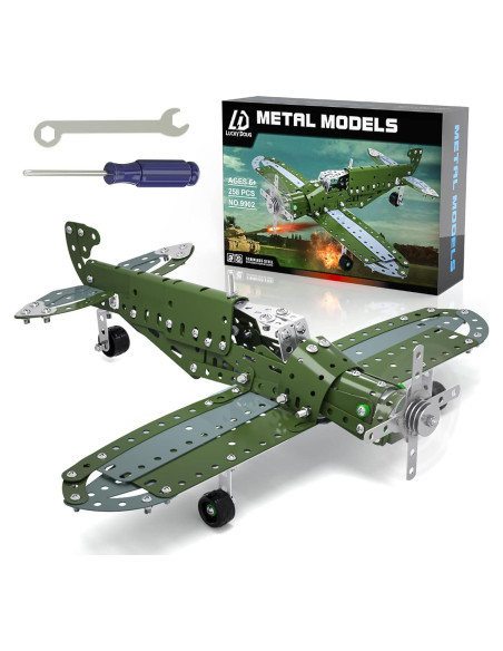 Juego de Construcción de Aviones Lucky Doug - STEM 8-12 Años Juego de Construcción de Aviones Lucky Doug - STEM 8-12 Años