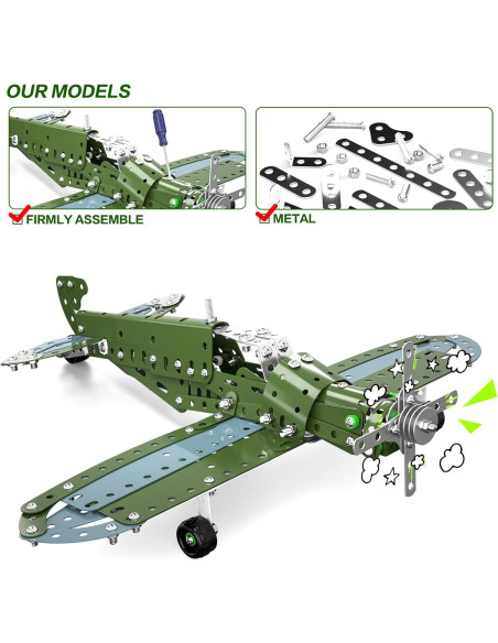 Juego de Construcción de Aviones Lucky Doug - STEM 8-12 Años Juego de Construcción de Aviones Lucky Doug - STEM 8-12 Años