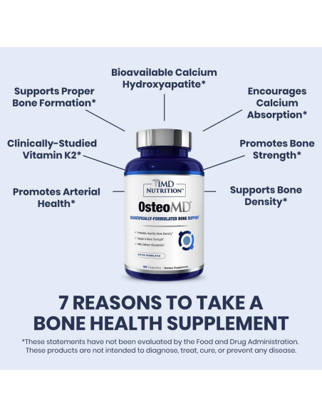Suplemento OsteoMD 1MD Nutrition - 90 Cápsulas Vitamina D3 K2 Suplemento OsteoMD 1MD Nutrition - 90 Cápsulas Vitamina D3 K2