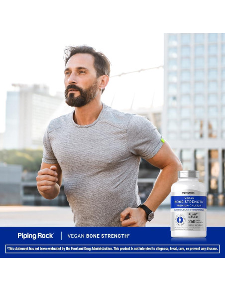 Suplemento Óseo Piping Rock 250 Tabletas Veganas con Calcio Suplemento Óseo Piping Rock 250 Tabletas Veganas con Calcio