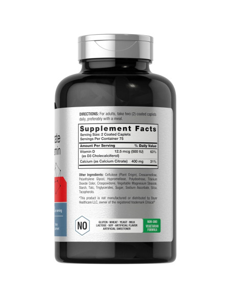 Citrato de Calcio Horbach con Vitamina D3 150 Tabletas Citrato de Calcio Horbach con Vitamina D3 150 Tabletas