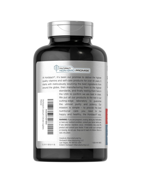 Citrato de Calcio Horbach con Vitamina D3 150 Tabletas Citrato de Calcio Horbach con Vitamina D3 150 Tabletas