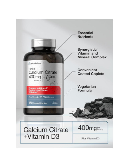 Citrato de Calcio Horbach con Vitamina D3 150 Tabletas Citrato de Calcio Horbach con Vitamina D3 150 Tabletas