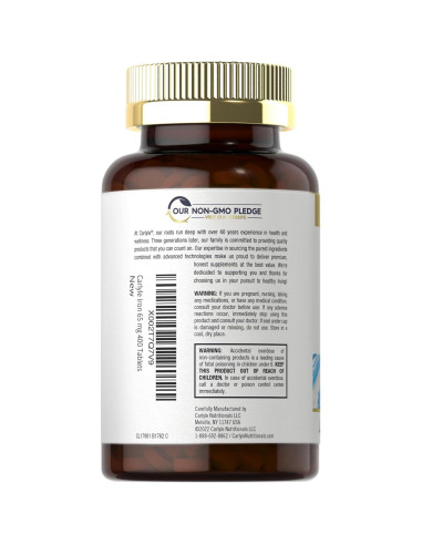Tabletas de Hierro Carlyle 65 mg | 400 Tabletas Vegetales