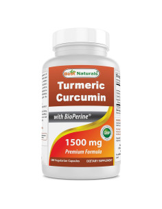 Cápsulas de Cúrcuma Curcumina 1500mg Mejores Naturales - 180 Unidades
