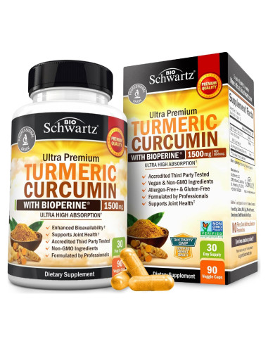 Cápsulas de Cúrcuma Curcumina BioSchwartz 1500mg 90 Unidades