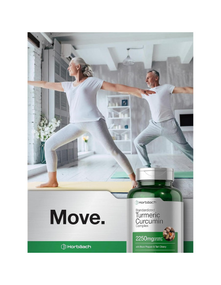 Suplemento de Cúrcuma Curcumina Horbach 2250mg 180 Cápsulas Suplemento de Cúrcuma Curcumina Horbach 2250mg 180 Cápsulas