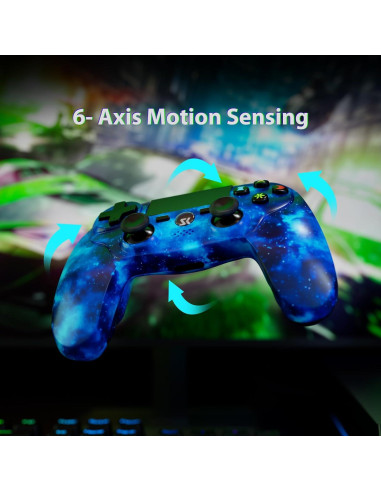 Controlador Inalámbrico Azul CHENGDAO PS4 800mAh Sensor 6 Ejes