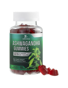 Gomitas de Ashwagandha Nature's Nutrition 3000mg Veganas 60 Unidades