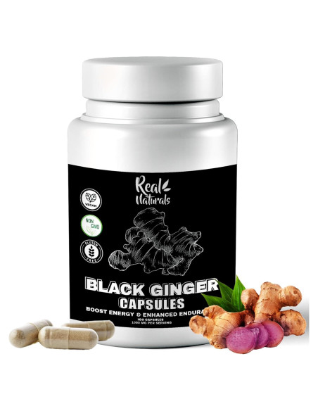Cápsulas de Jengibre Negro Veganas 500 mg - Banana Joe Cápsulas de Jengibre Negro Veganas 500 mg - Banana Joe