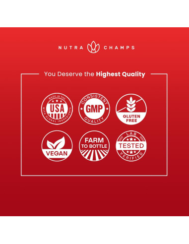 Cápsulas de Ginseng Rojo Panax NutraChamps 120 Unidades